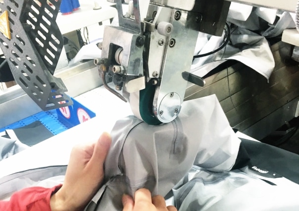 The Process of seam taping-apply heat-sealable tape using specialized equipment