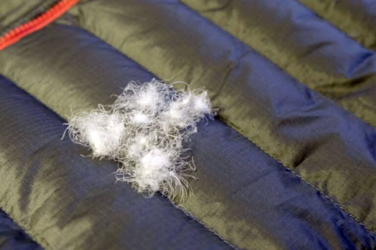 puffer down jacket with feather