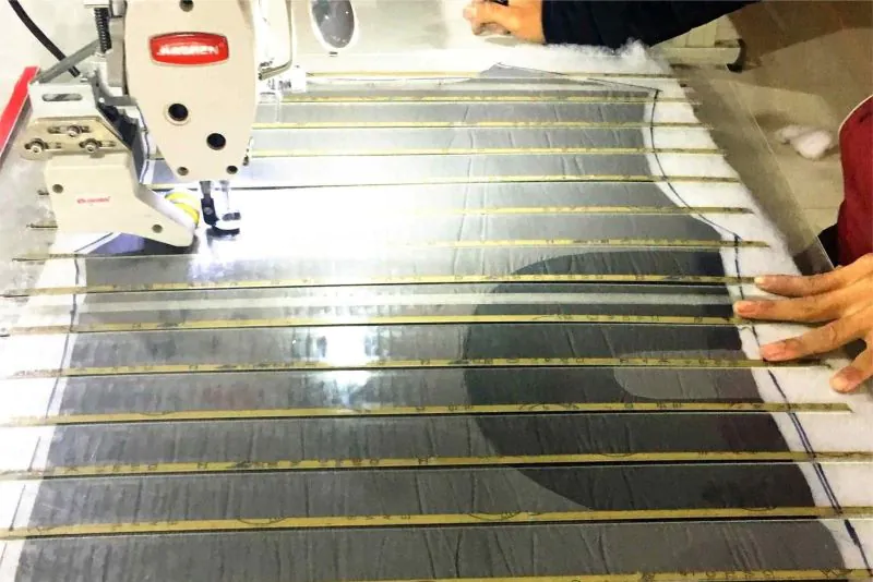Template-mold-sew-line