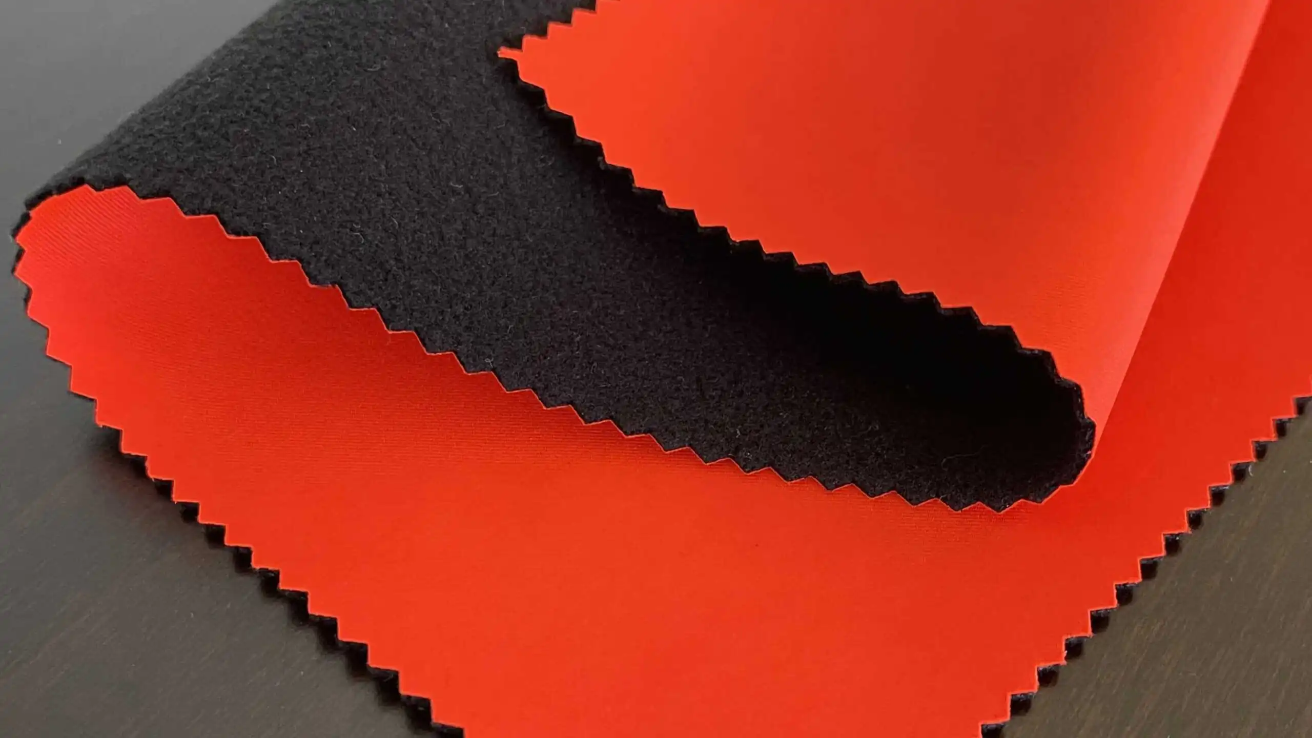 Waterproof laminated fabric close-up