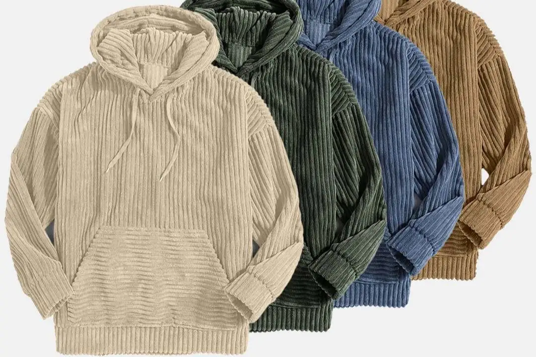Corduroy Fabric Hoodies